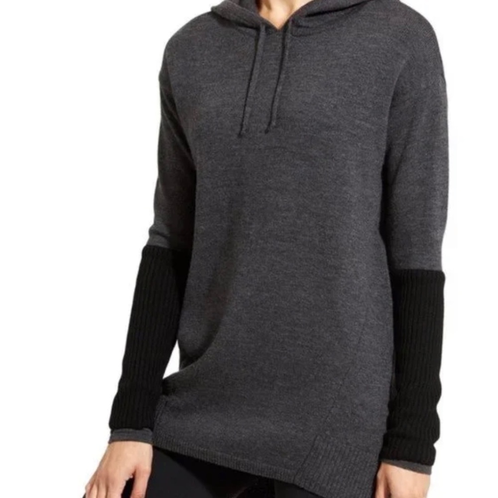 ATHLETA MERINO NOPA HOODED SWEATER